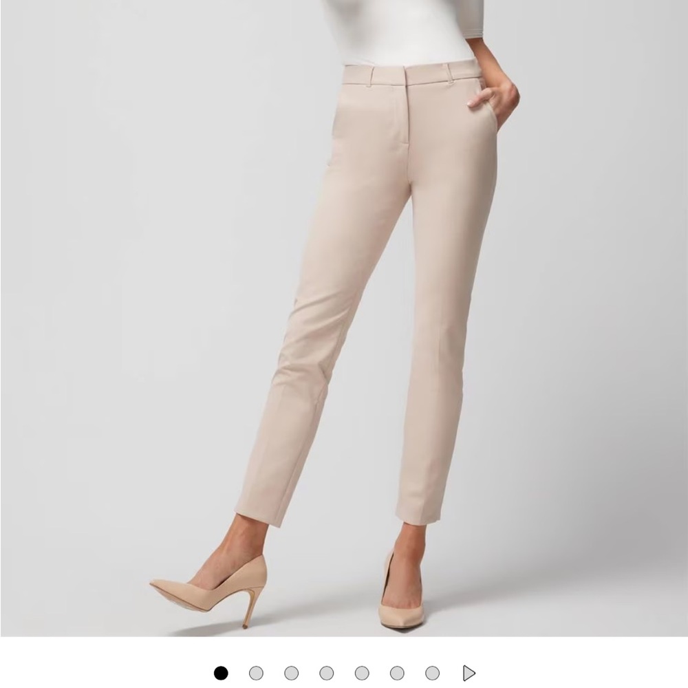 Whit House Black Market Slim Ankle Pants in Biscotti